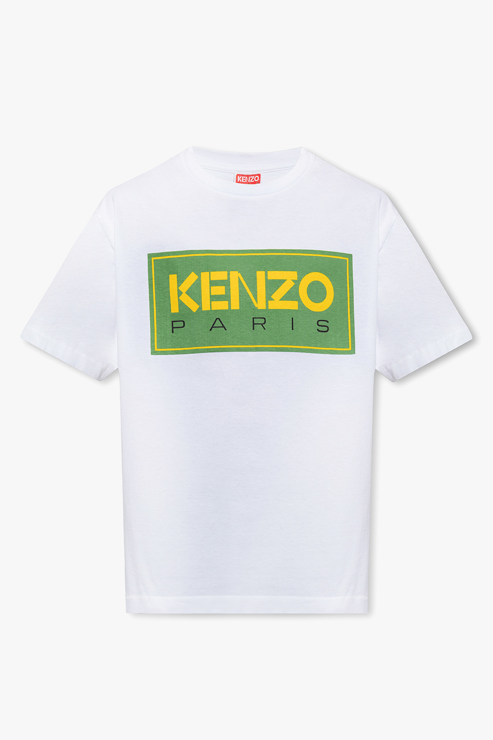shirt Worldwide Globe Kenzo - T-shirt blanc à pois noirs